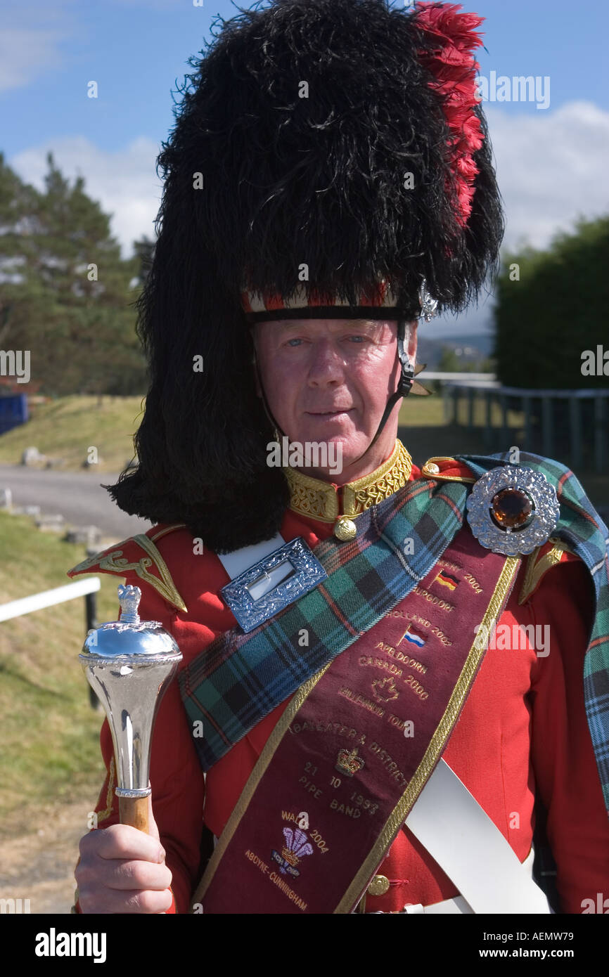 Bright red scottish band leader hires stock photography and images Alamy