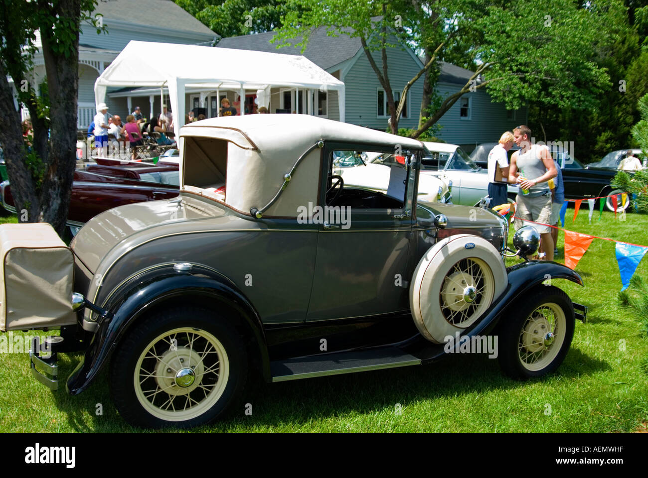 Vintage US Car Show / Ford Stock Photo