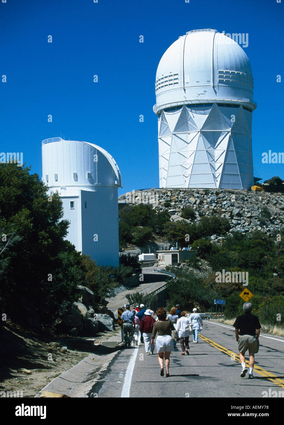tourists walking at Kitt Peak National Observatory tucson arizona usa