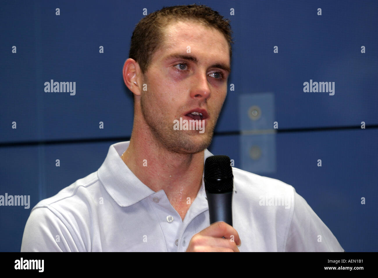 British Open Squash Tournament Men s Final David Palmer AUS after