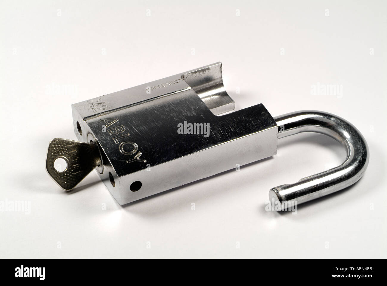 Open Padlock Stock Photo