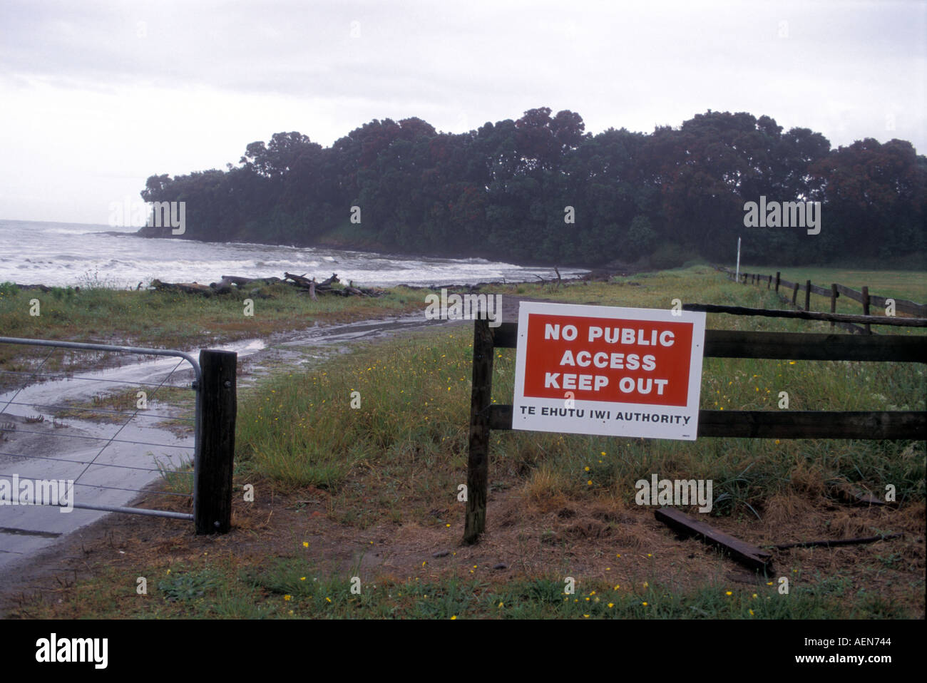 New Zealand Raukumara no public access Stock Photo