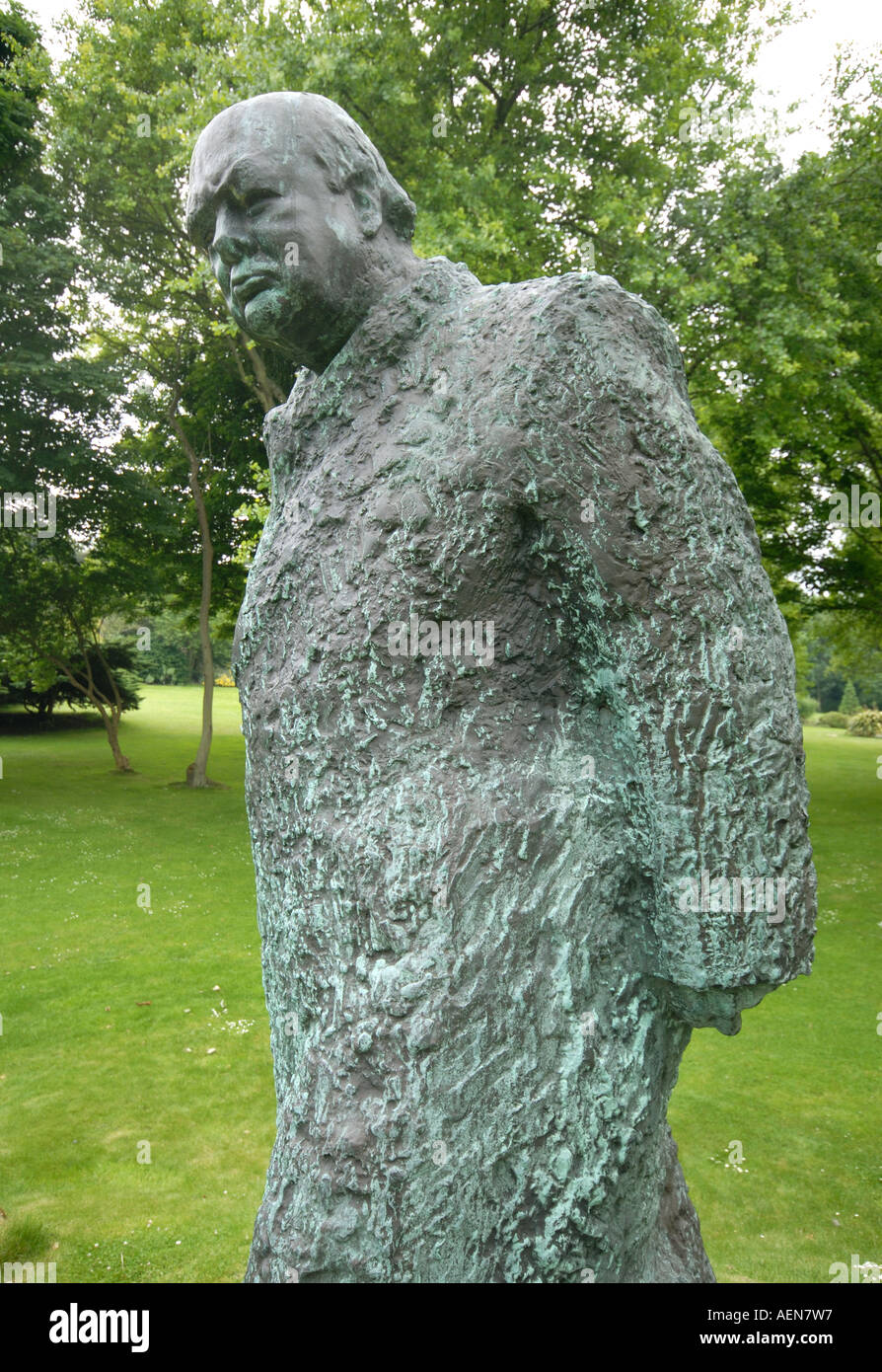 Statue of Winston Churchill at the Pines Gardens in St Margaret's Bay