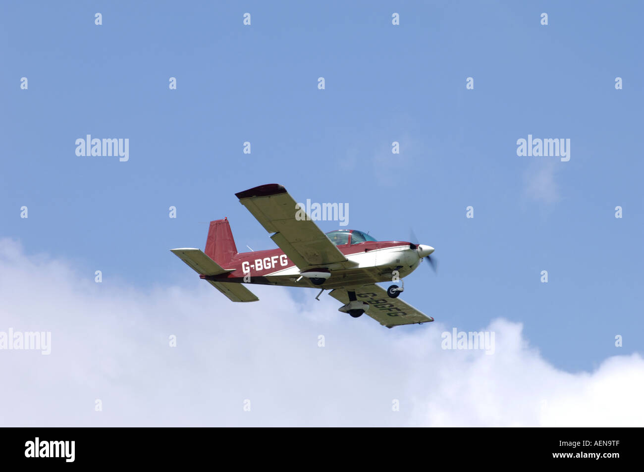 AA-5A Cheeta Four-seat cabin monoplane.Serial G-BGFG.    XAV-279 Stock Photo