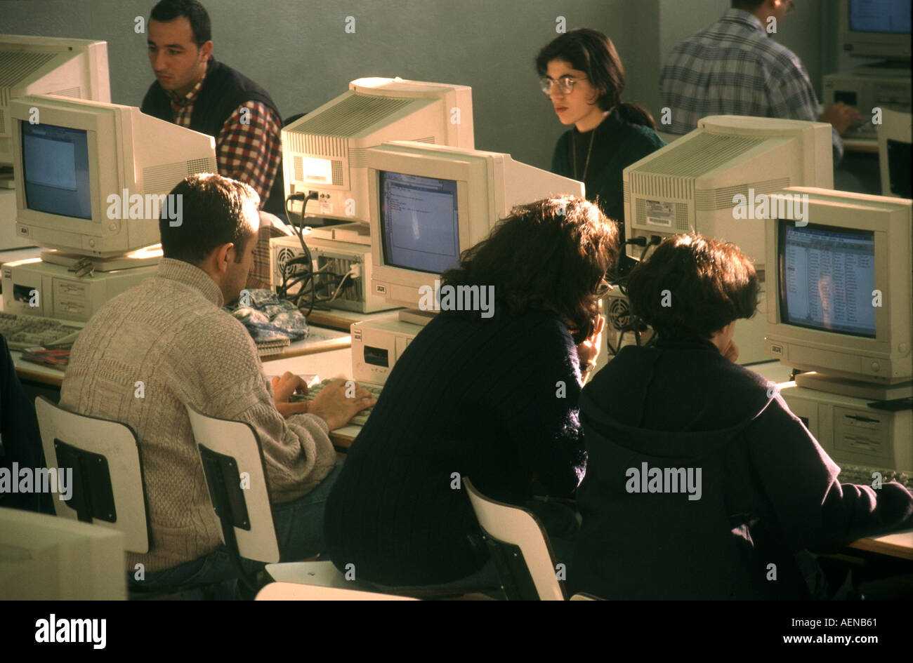 Computer lab at University of Jordan in Amman Stock Photo - Alamy