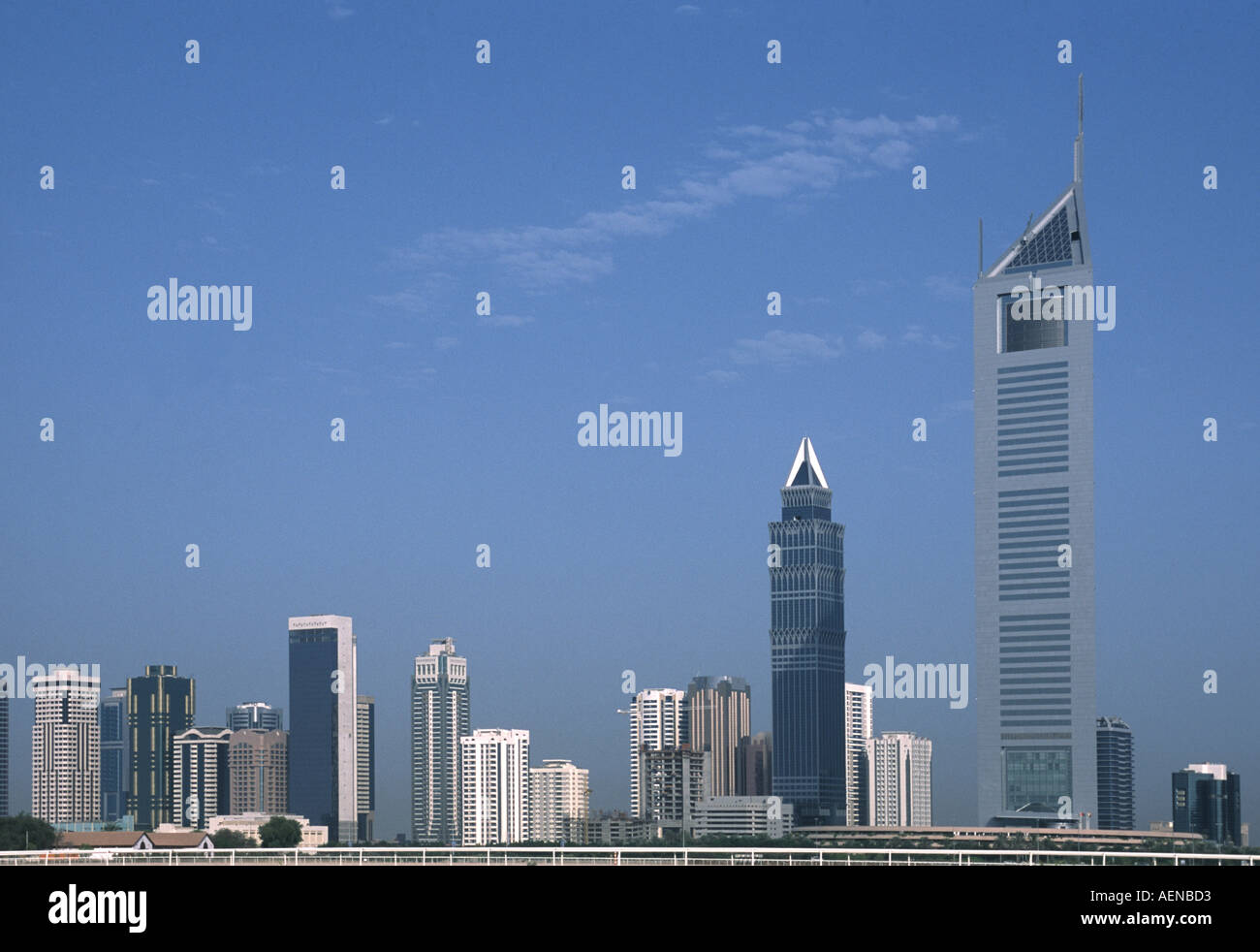 Multistory commercial and residential buildings on Sheikh Zeyad Street