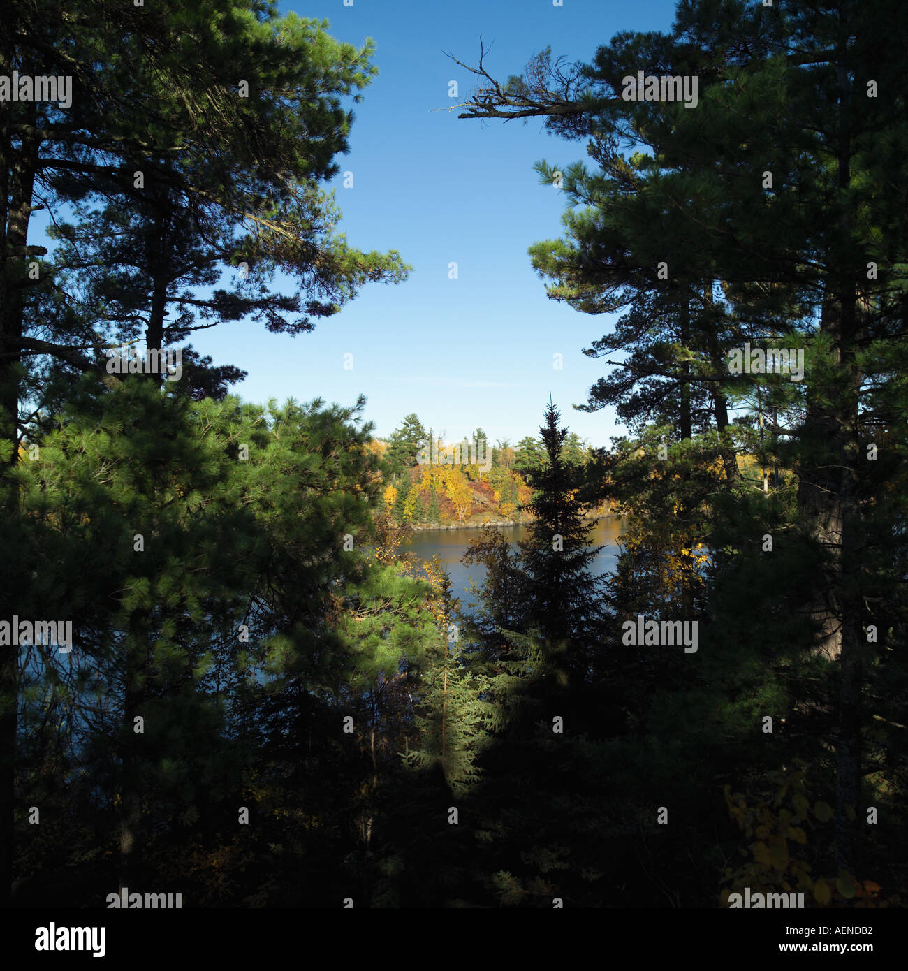 Lake Autumn Colors Stock Photo - Alamy