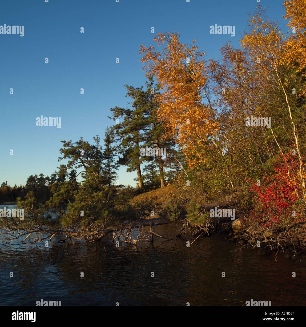 Lake Autumn Colors Stock Photo - Alamy
