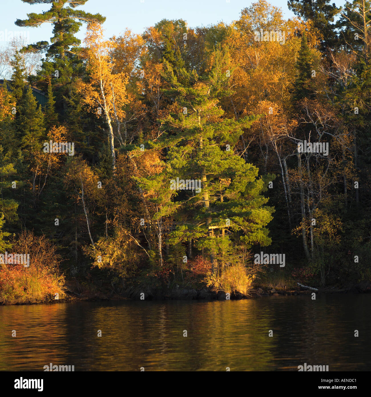 Lake Autumn Colors Stock Photo - Alamy