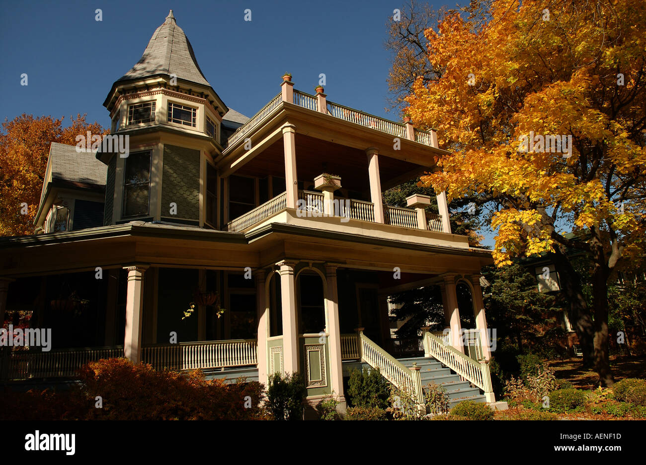 Chicago suburb of Oak Park Stock Photo Alamy