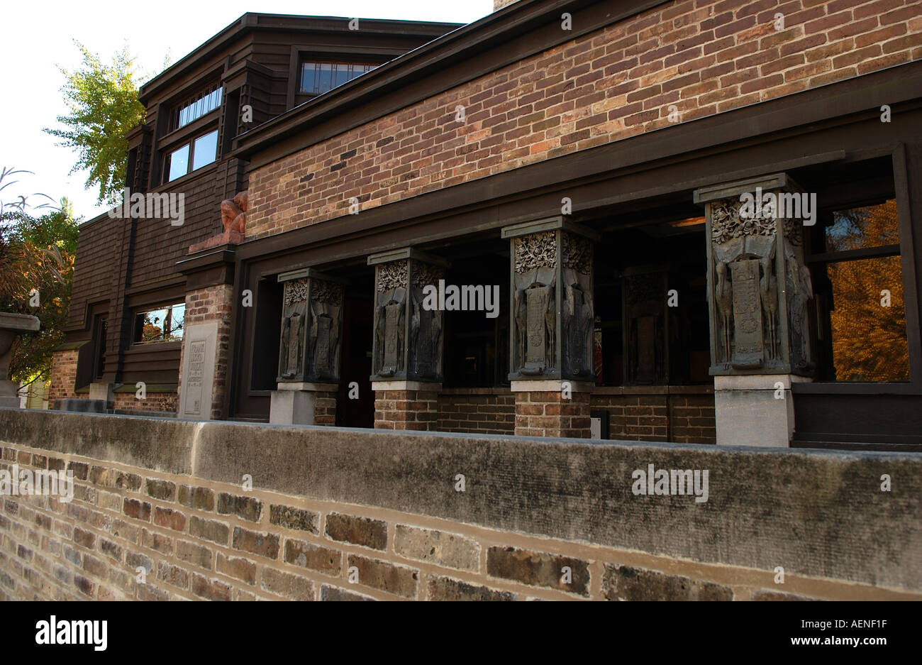 Chicago suburb of Oak Park Stock Photo Alamy