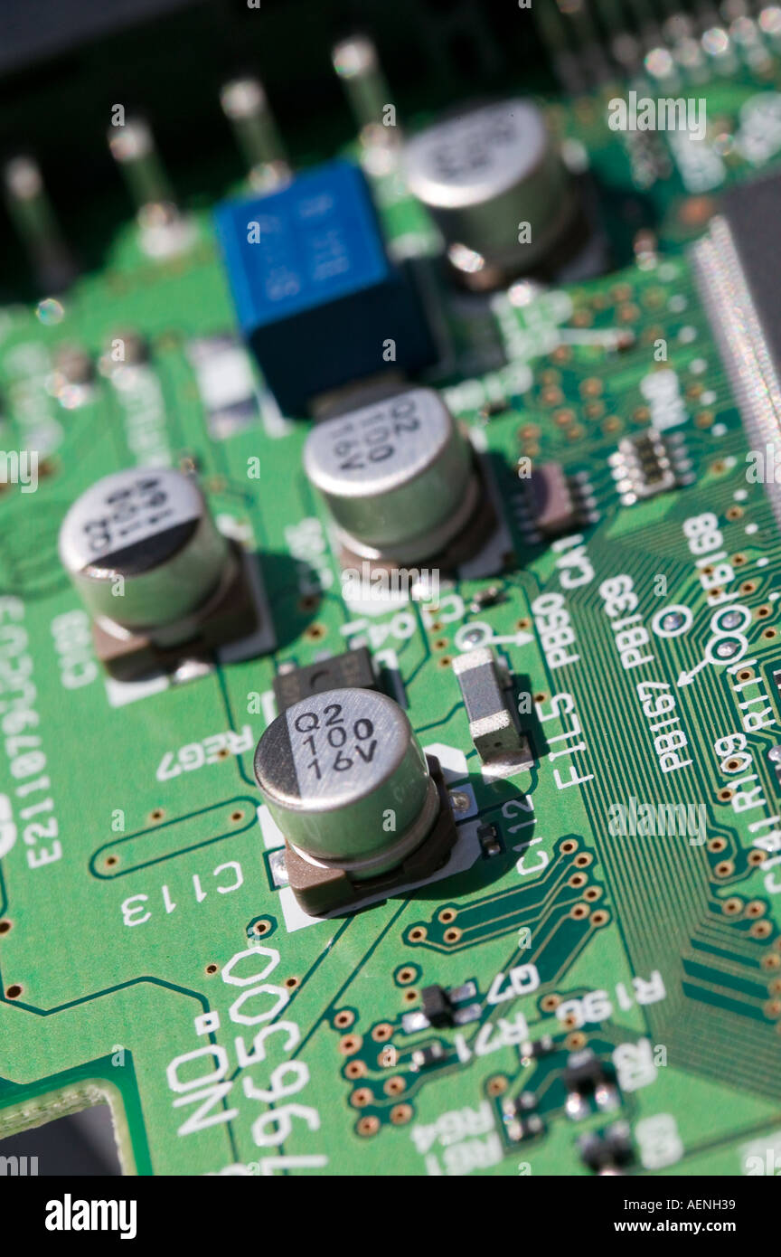 Computing Board Detail of computer printed circuit board Stock Photo - Alamy