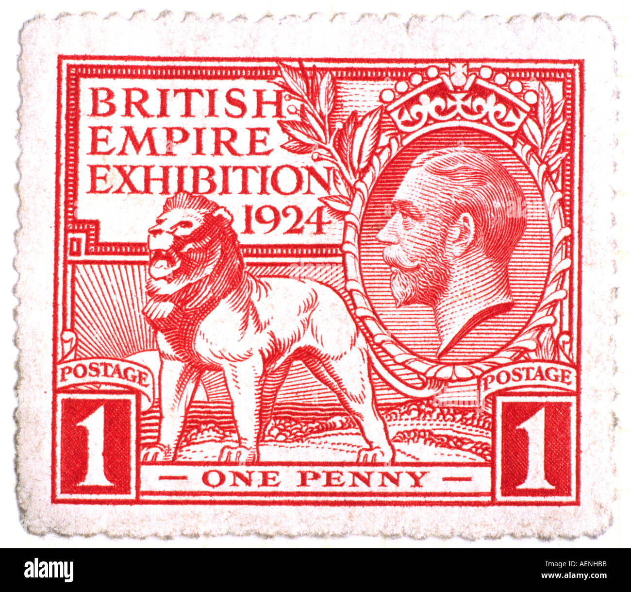 British Empire Exhibition stamp Stock Photo