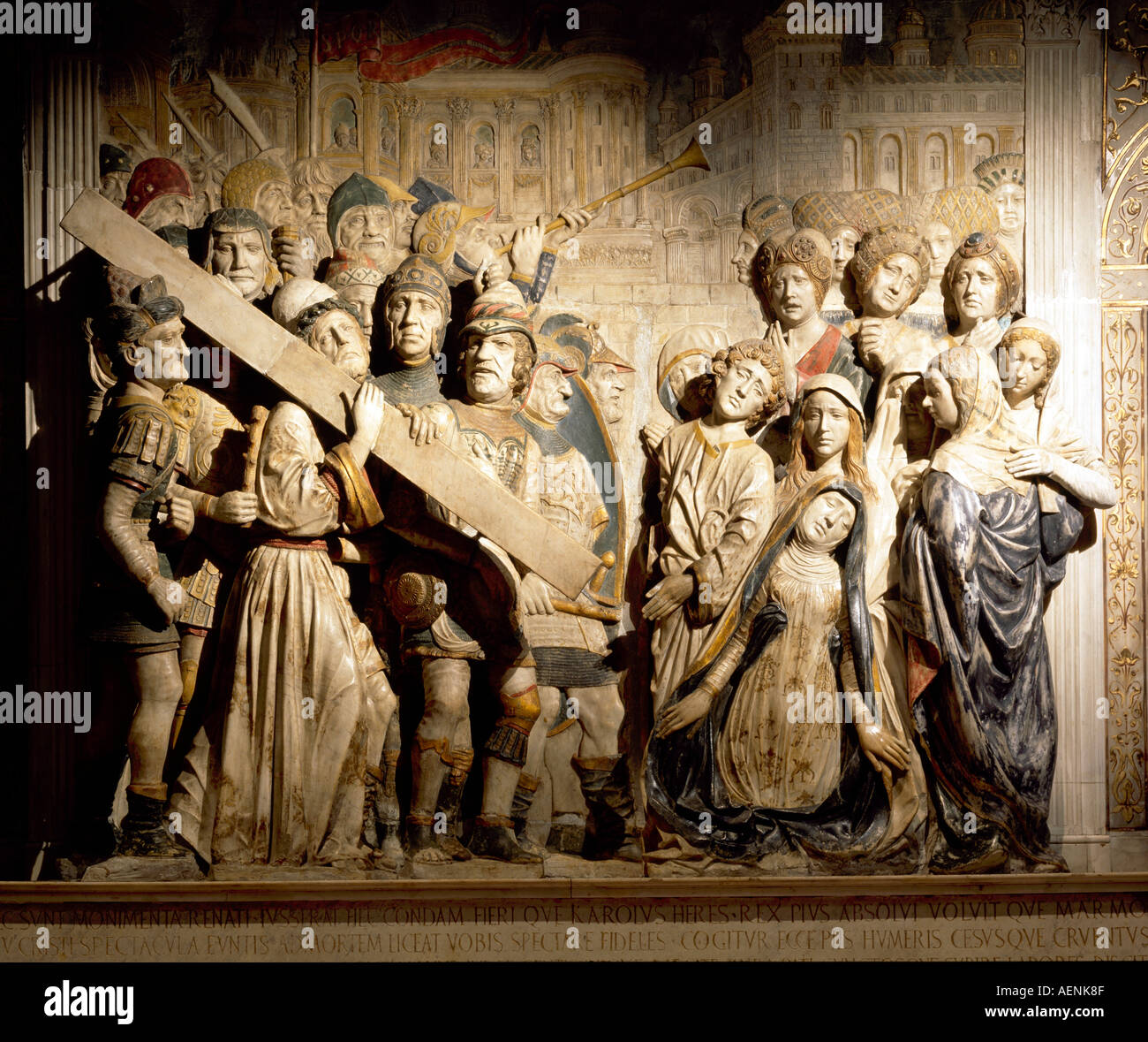 Avignon, St-Didier, Kreuztragungsgruppe von Francesco Laurana, 1478