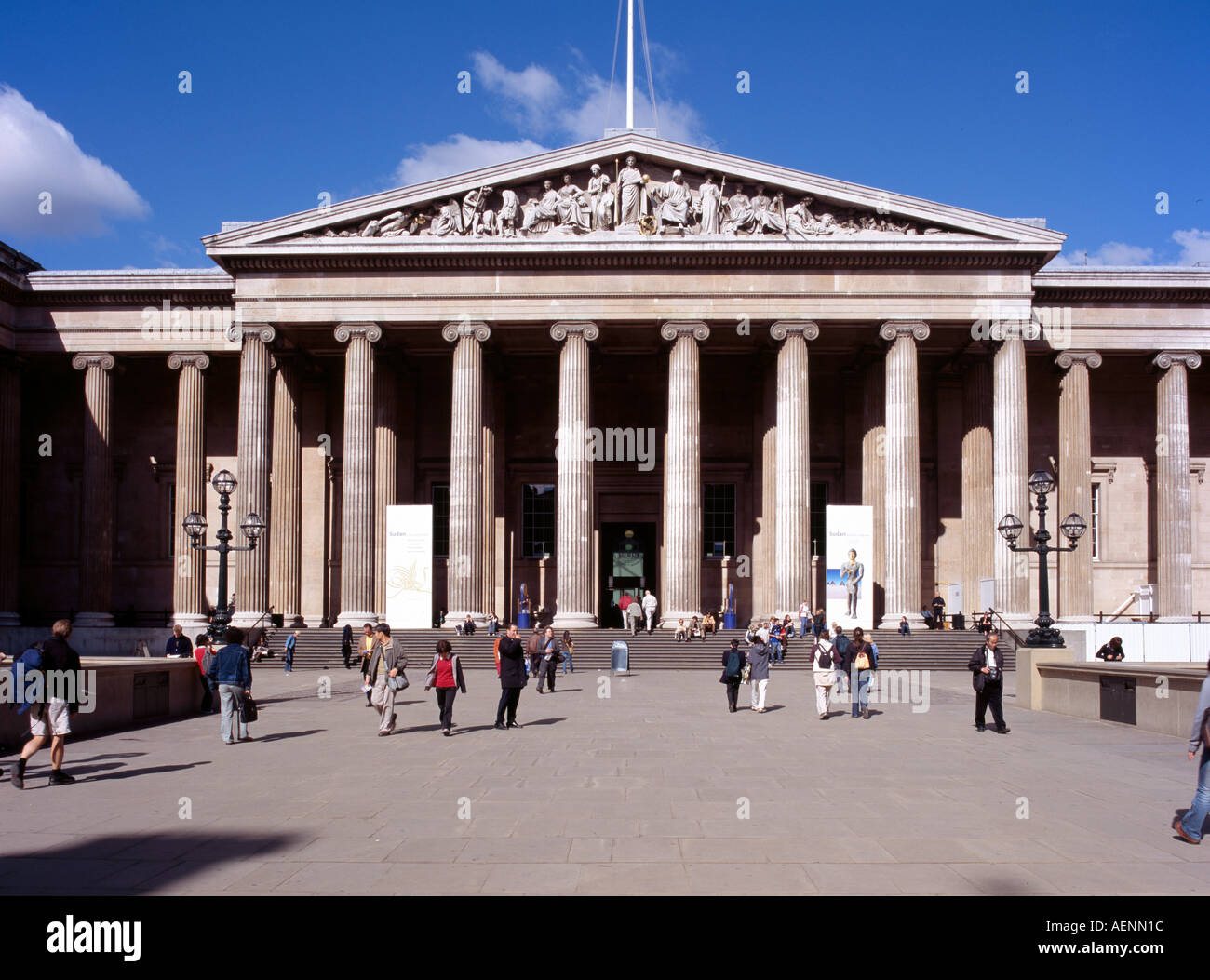 London, British Museum, Portikus Stock Photo