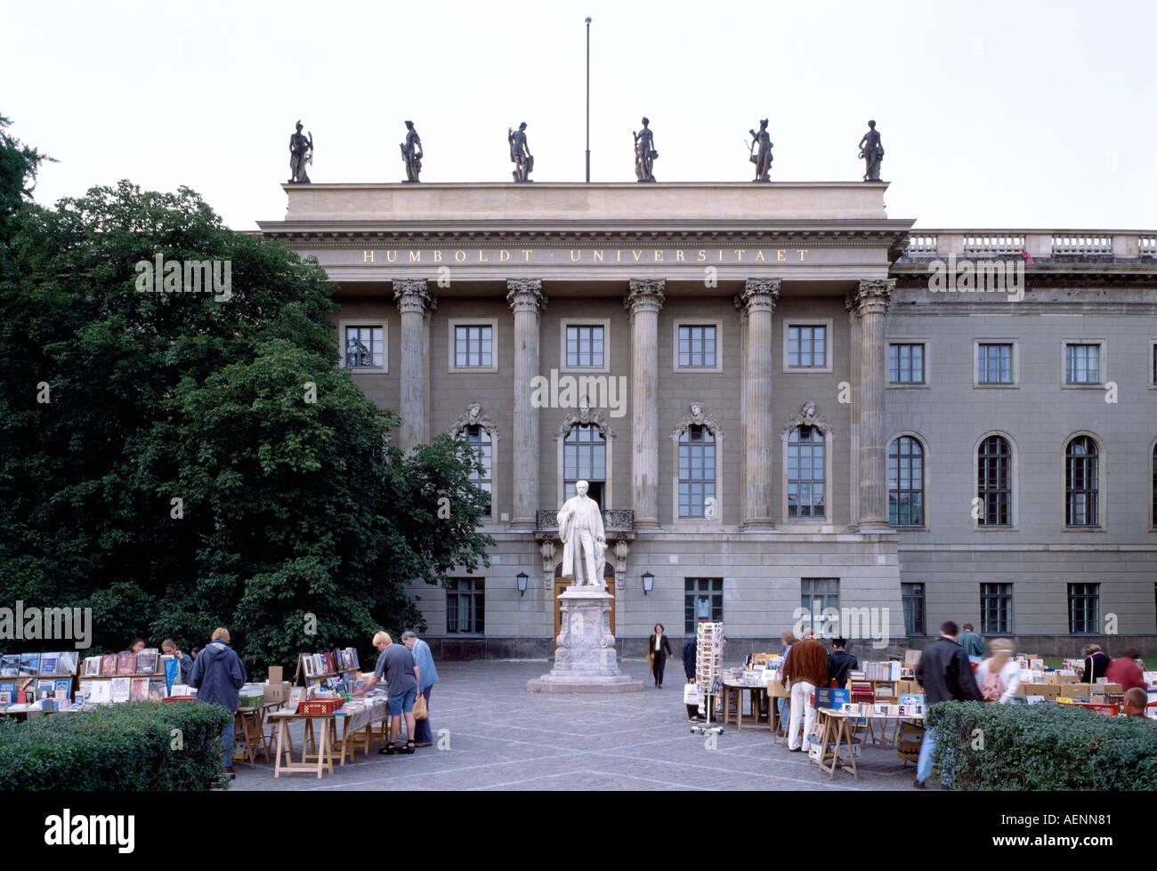 Berlin, Unter den Linden, Humboldt-Universität Stock Photo