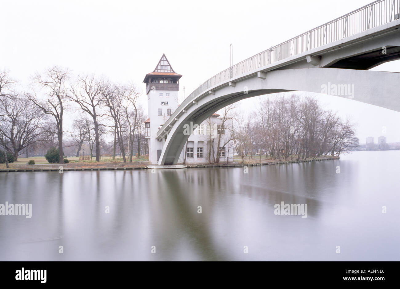 Berlin, Treptower Park, Abteibrücke Stock Photo
