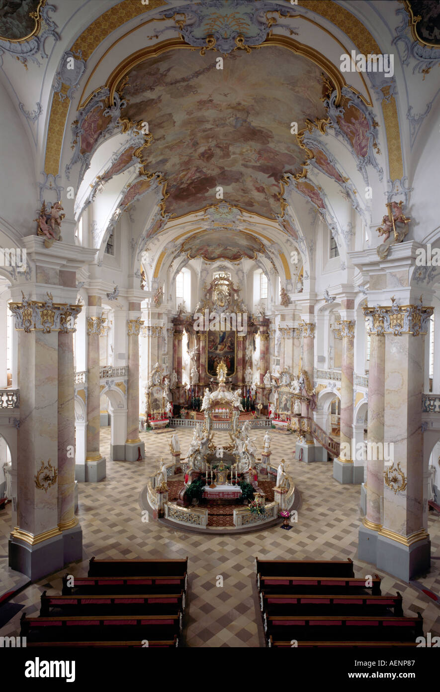 Vierzehnheiligen, Wallfahrtskirche Stock Photo