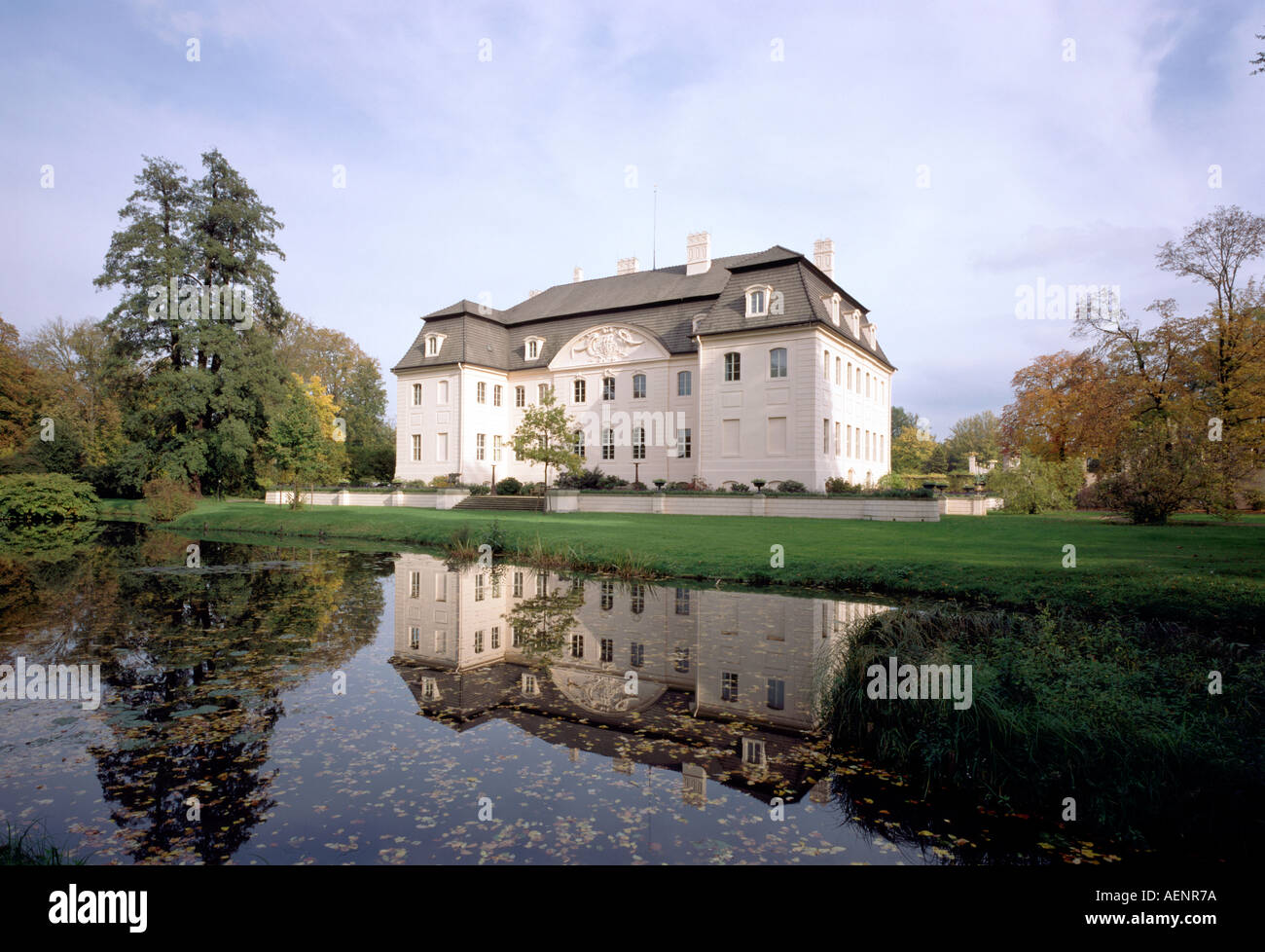 Cottbus, Schloßpark Branitz, Schloß von Westen Stock Photo