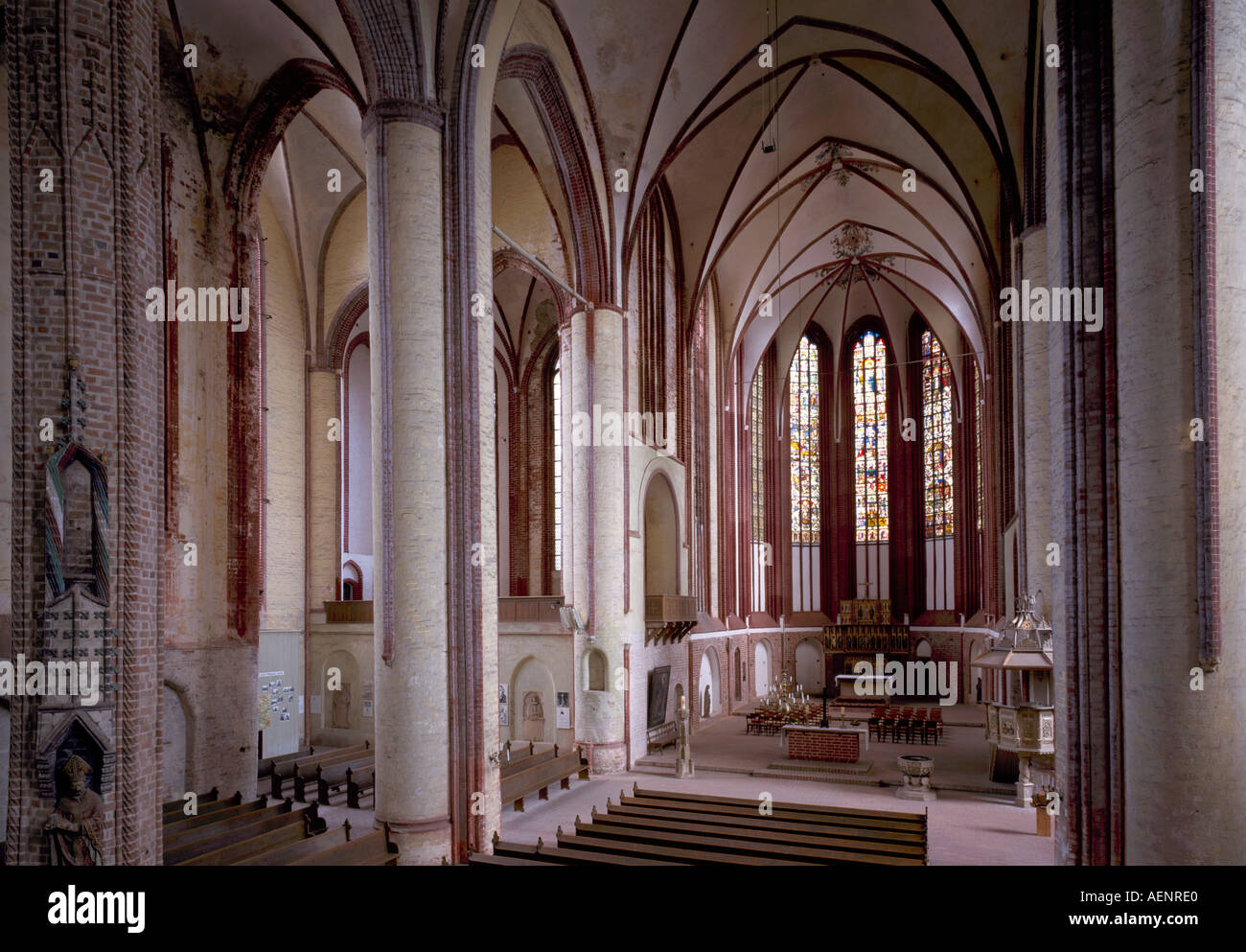 Bad Wilsnack, Wunderblutkirche St. Nikolai, Blick von der Orgelempore