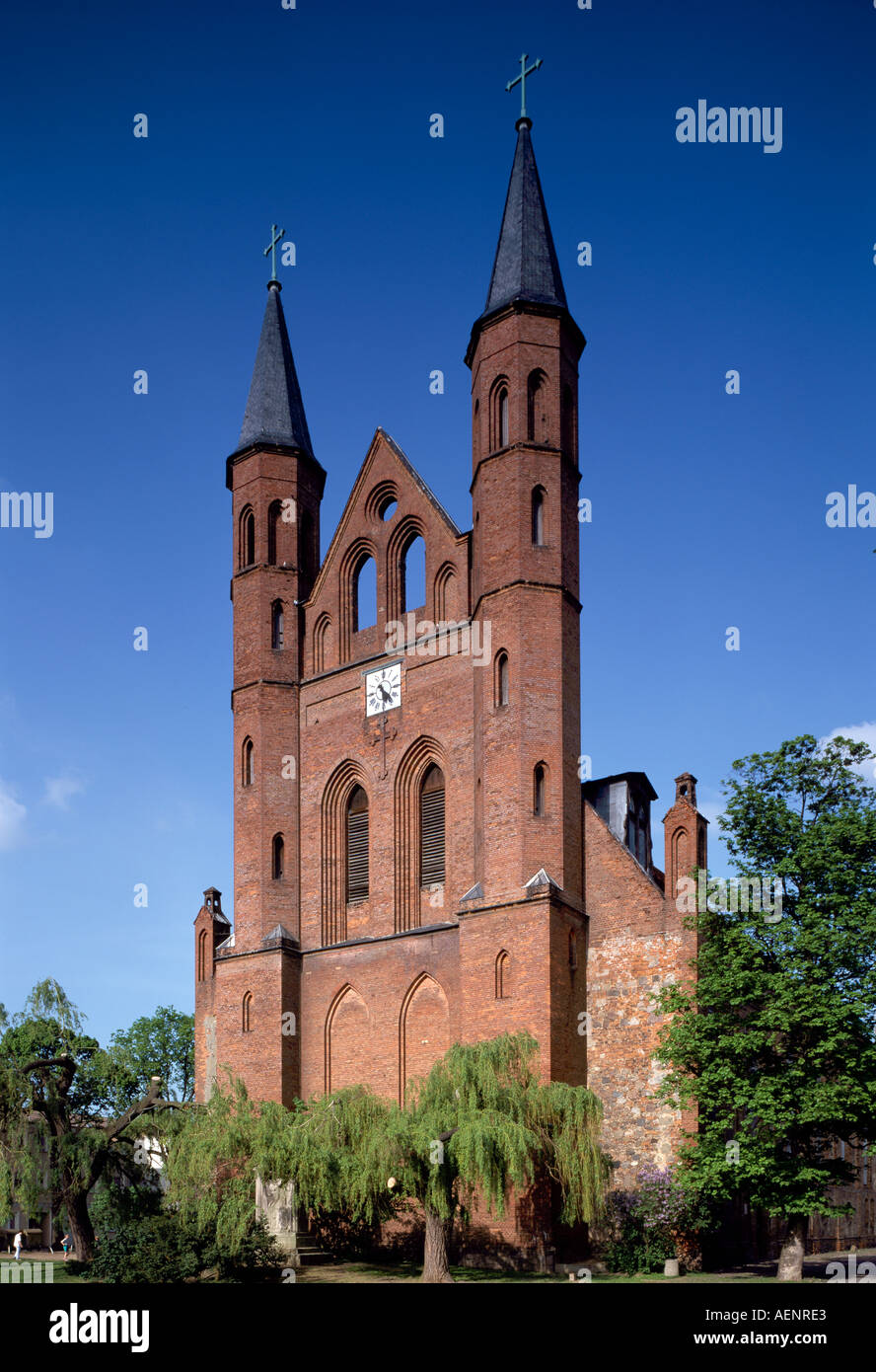 Kyritz, Stadtkirche, Westseite Stock Photo