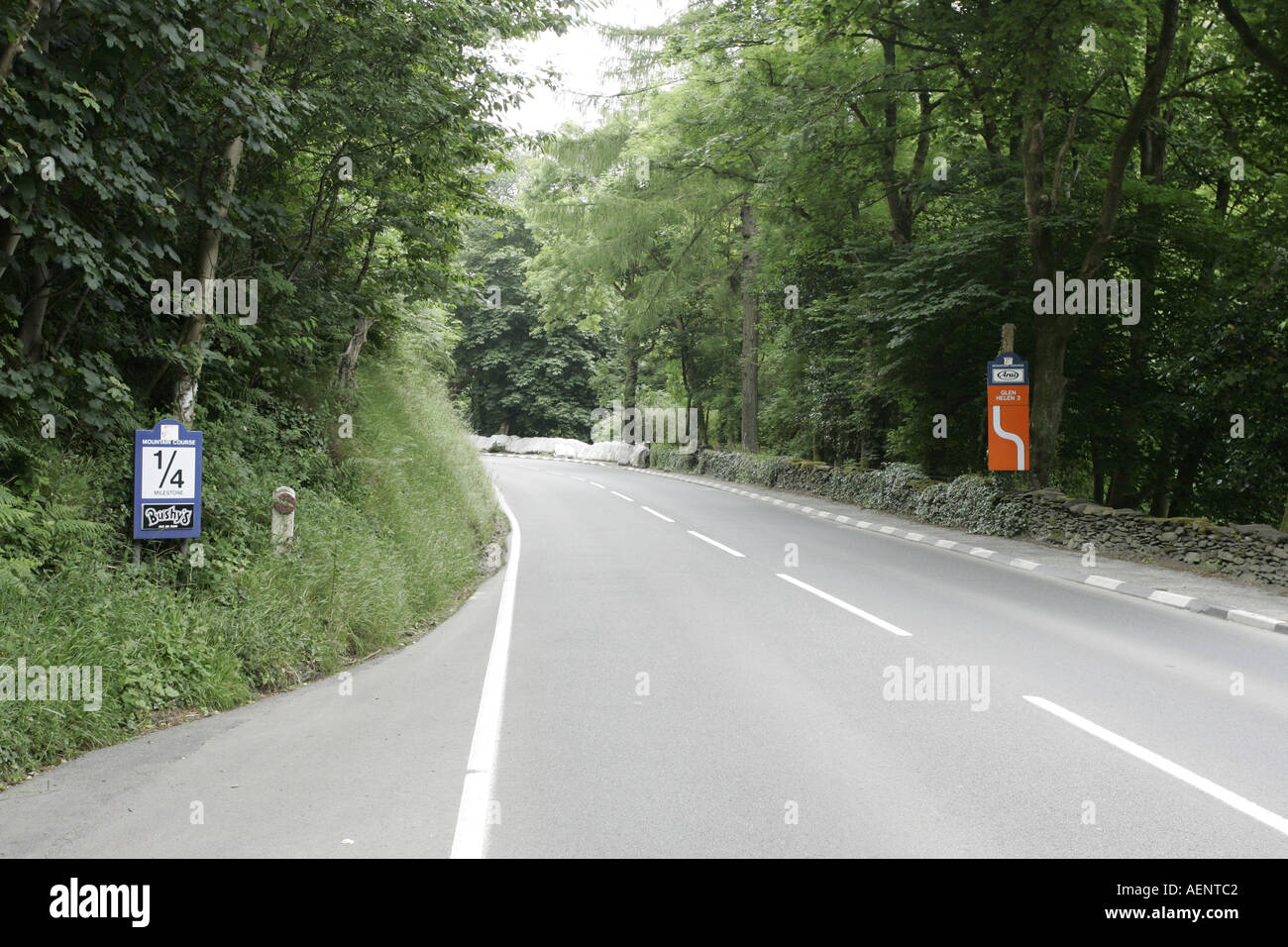 Glen Helen 2 on the isle of man TT course IOM Stock Photo Alamy