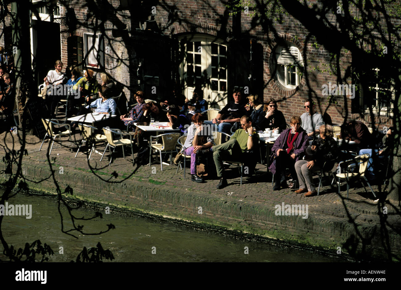 Utrecht Indian Tandoori restaurant oude gracht Stock Photo Alamy