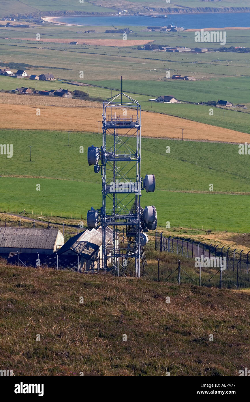 dh Wideforth Hill ST OLA ORKNEY Telecommunications Microwave tower relay link station mast antenna telecom digital telephony telecoms Stock Photo