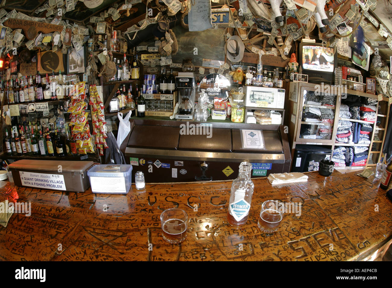 the Salty Dawg Saloon at theHomer Spit Kenai peninsula Homer Alaska