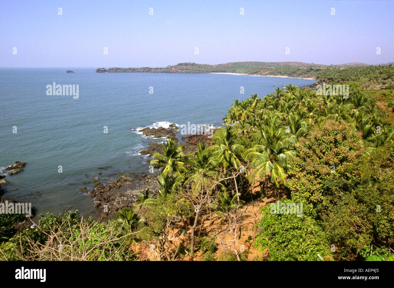 India Goa Cabo de Rama coast from the fort Stock Photo