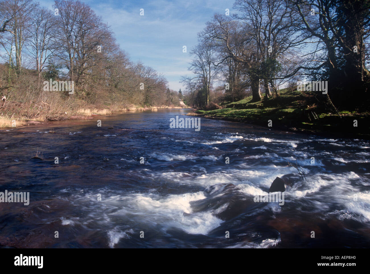 River Usk near Crickhowell Brecon Beacons Mid Wales Stock Photo - Alamy