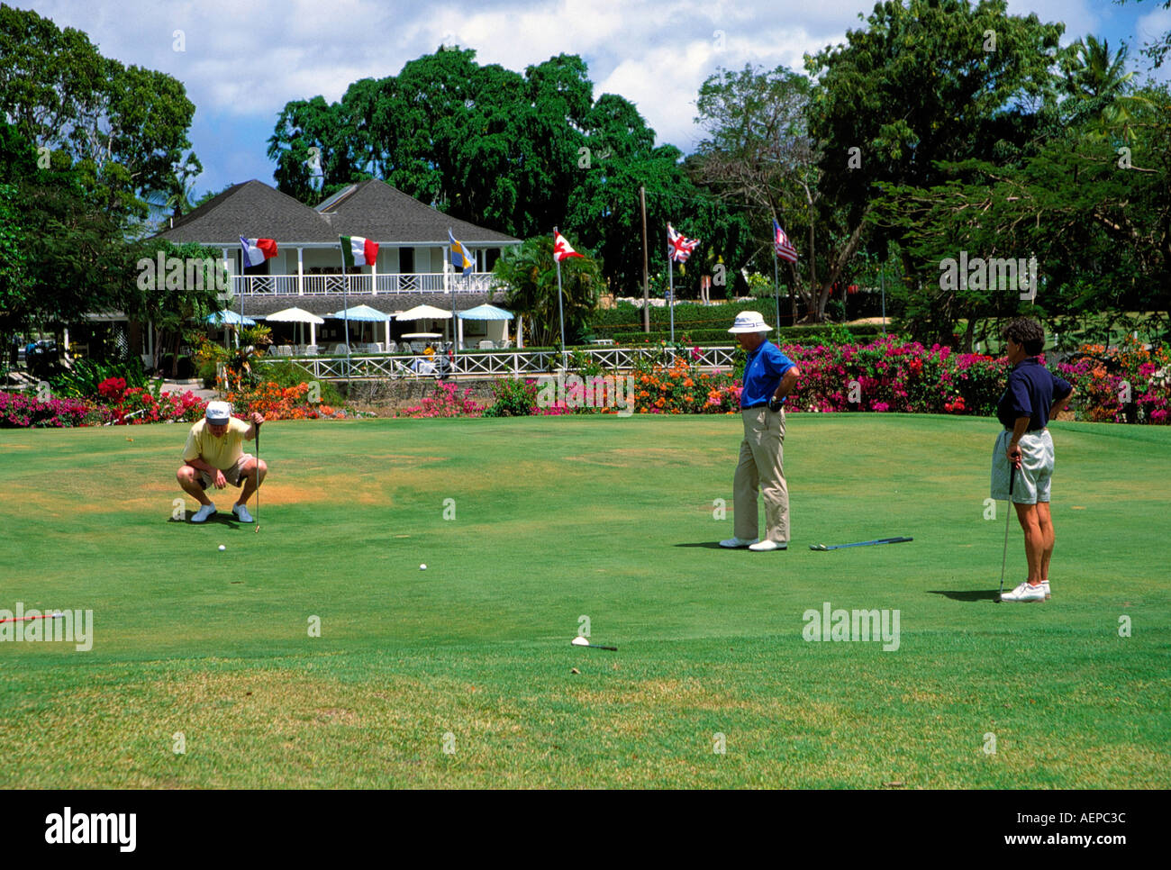 golfcourse at hotel sandy lane island of barbados archipelago of the lesser antilles caribbean editorial use only Stock Photo