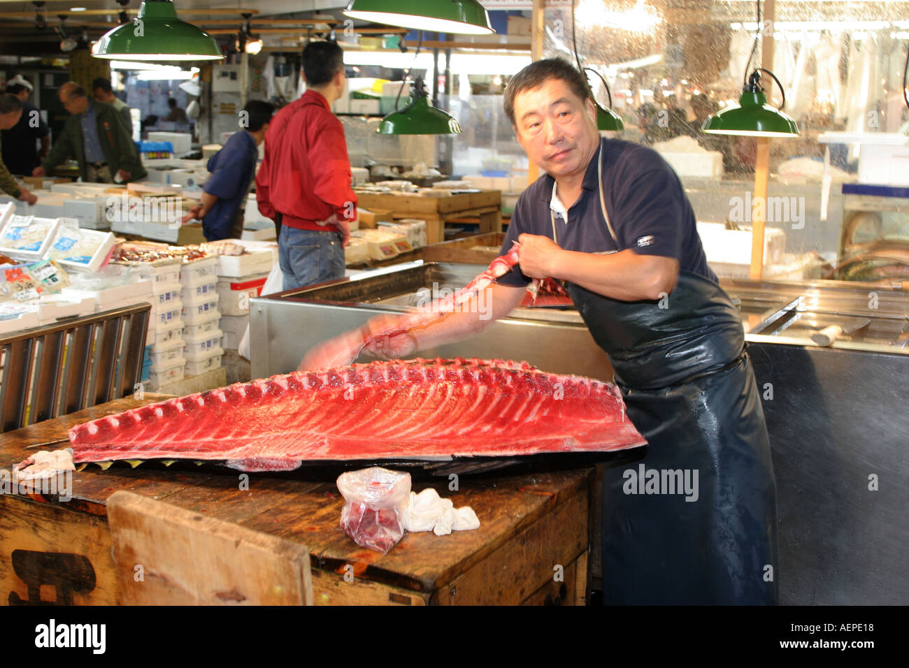 Tsukiji Fish Market Tokyo Japan Stock Photo - Alamy