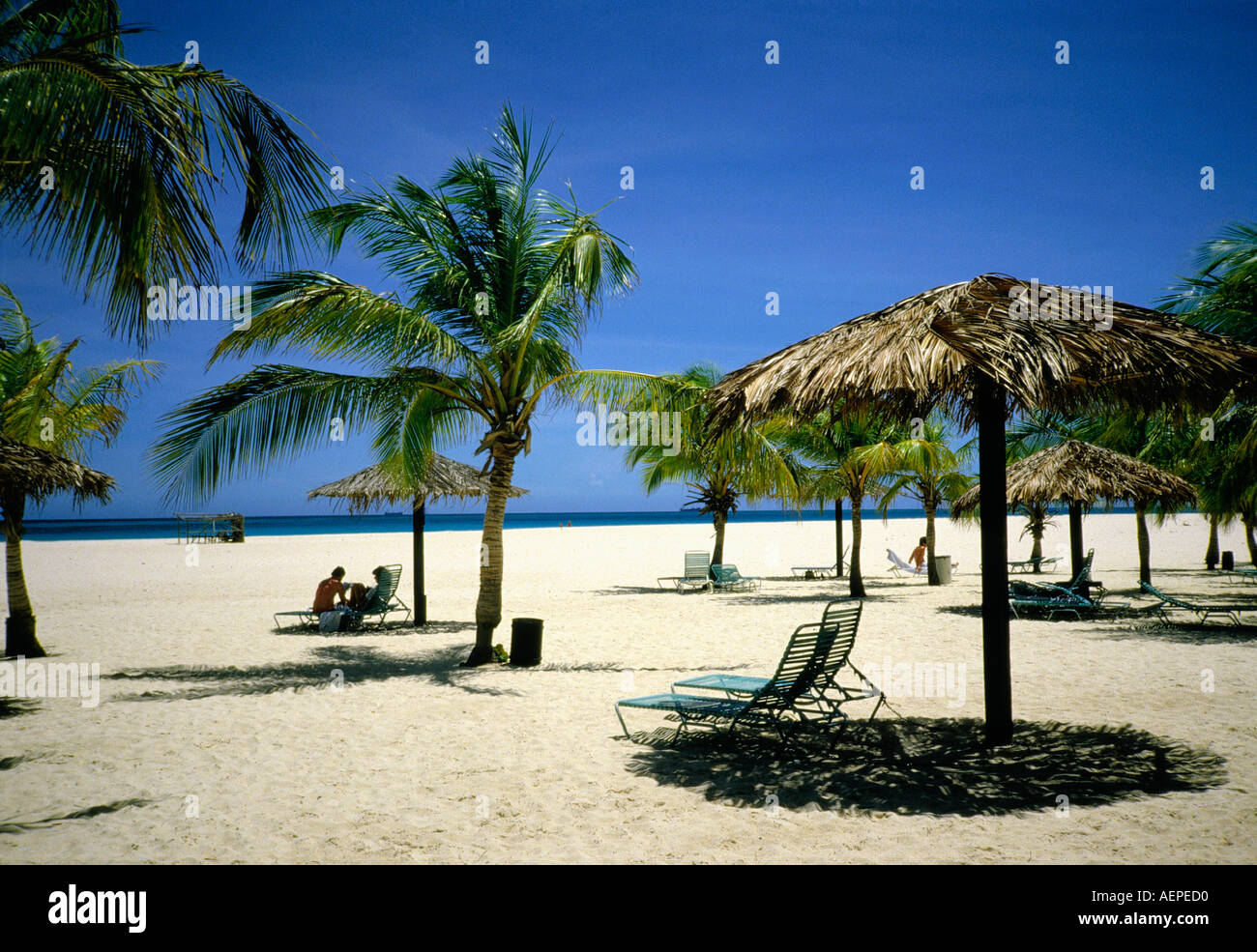 beachlife island of aruba islands of the netherlands antilles archipelago of the lesser antilles caribbean Stock Photo