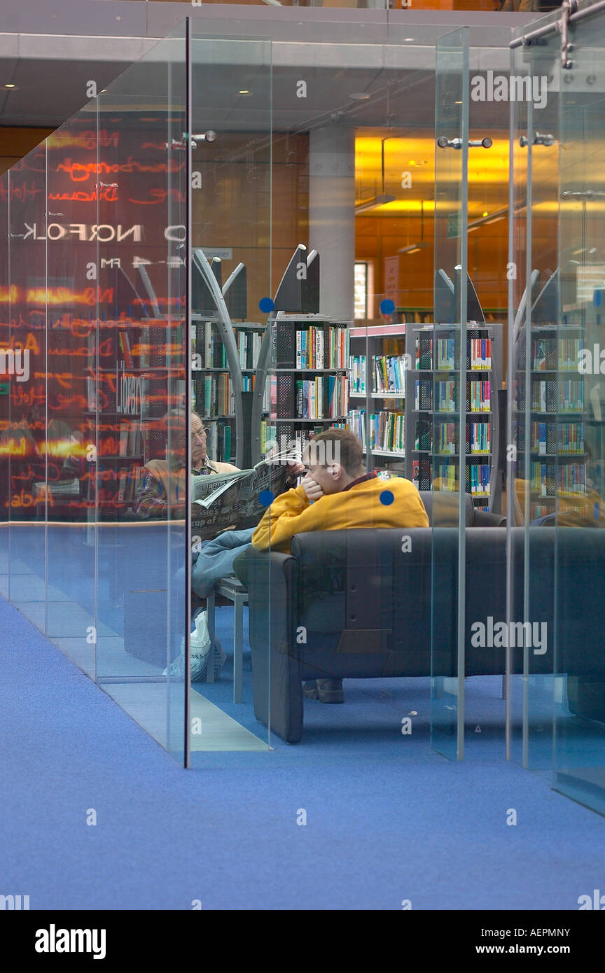 FORUM MILLENIUM LIBRARY, NORWICH, ENGLAND, UK Stock Photo Alamy