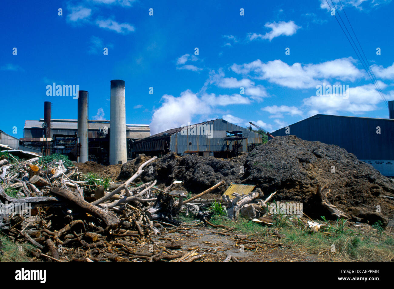 Basseterre St Kitts Sugar Cane Factory Stock Photo Alamy