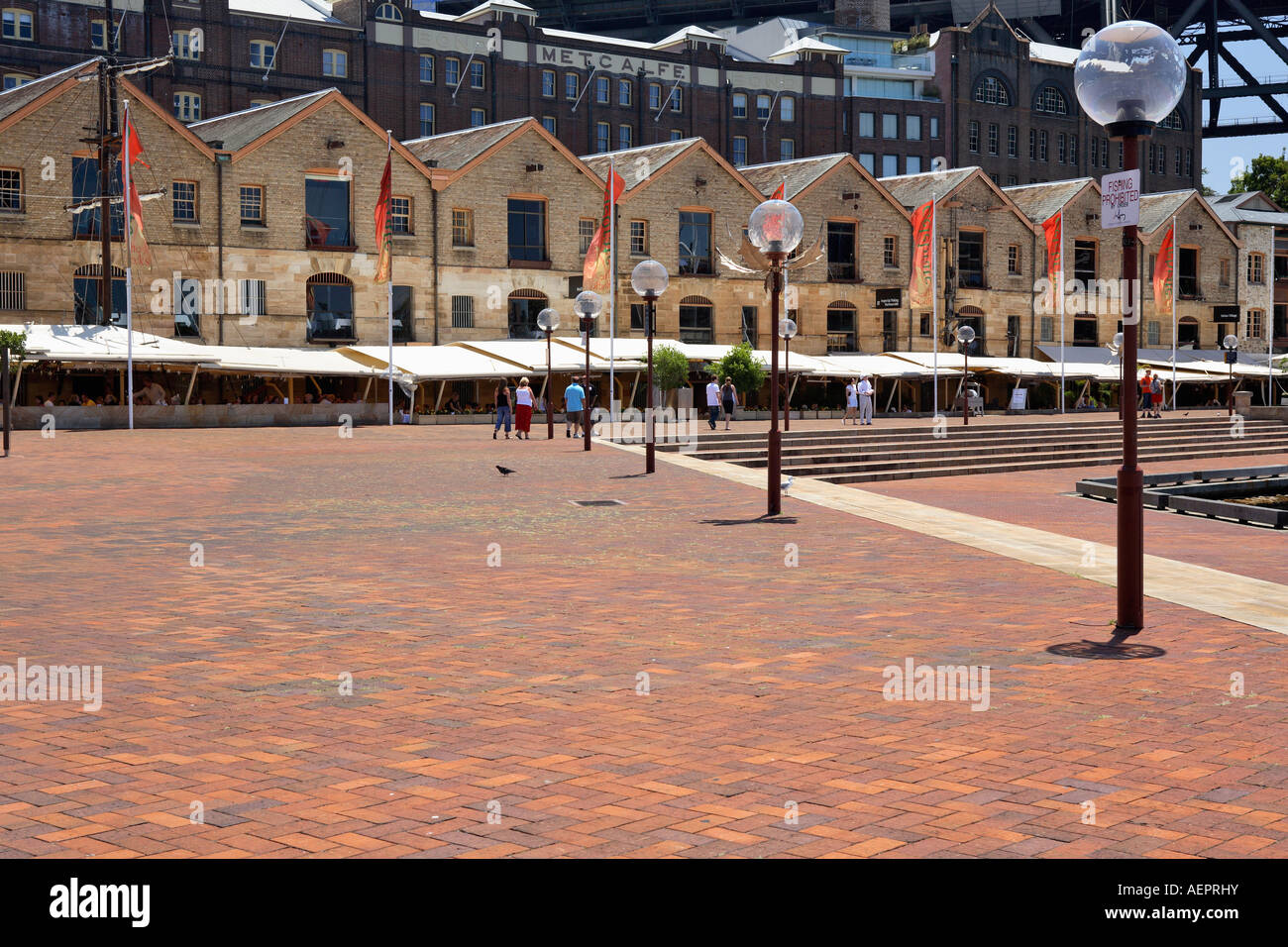Al fresco dining, Campbells Cove, Sydney Stock Photo Alamy