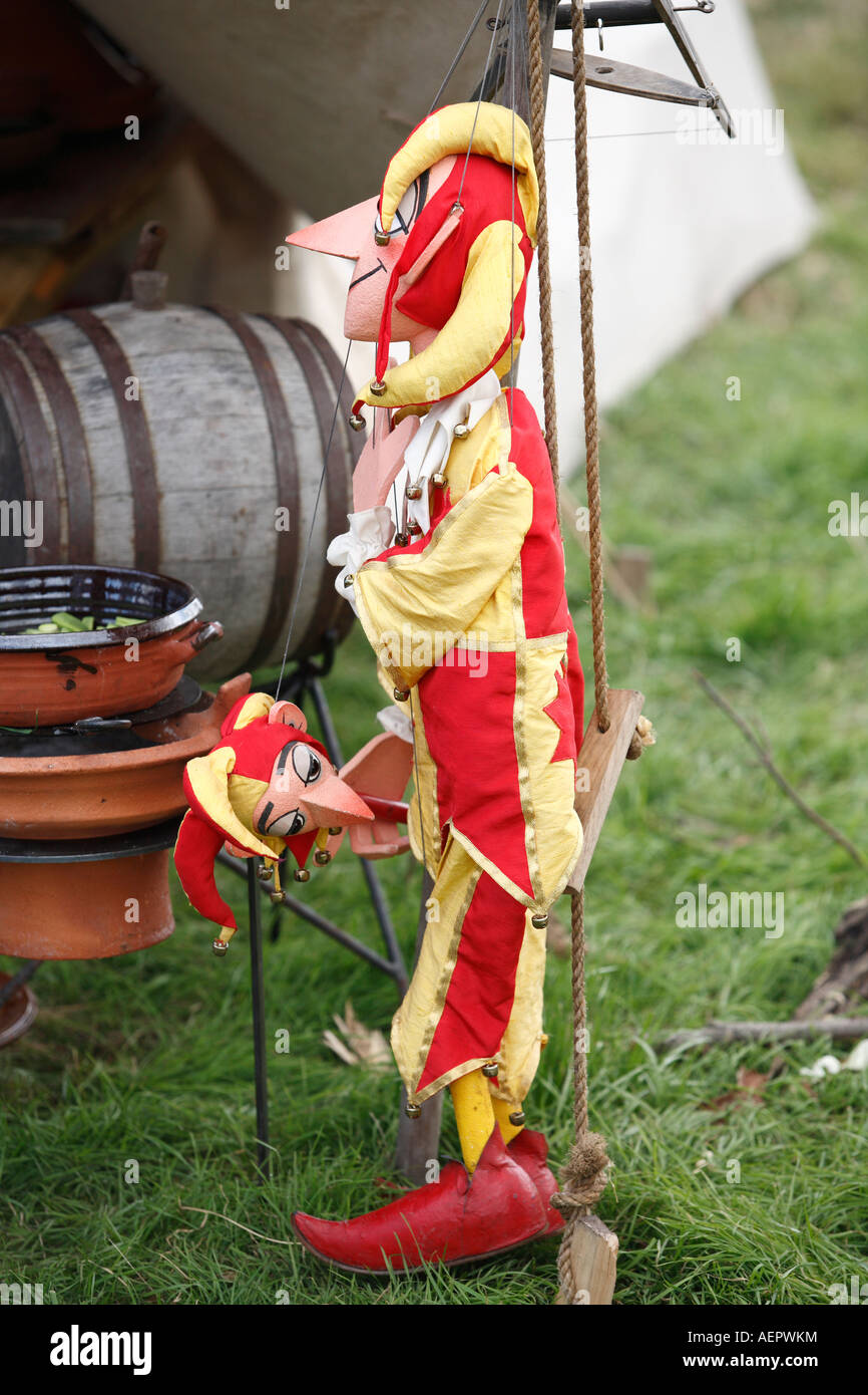 A puppet at a historical battle re-enactment Stock Photo