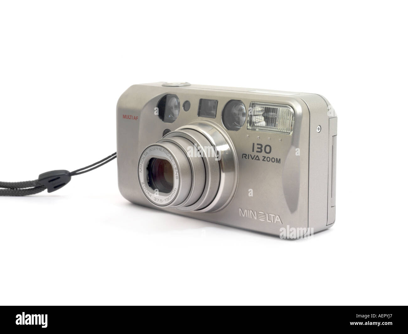 Minolta 130 Riva Zoom Film Camera Stock Photo
