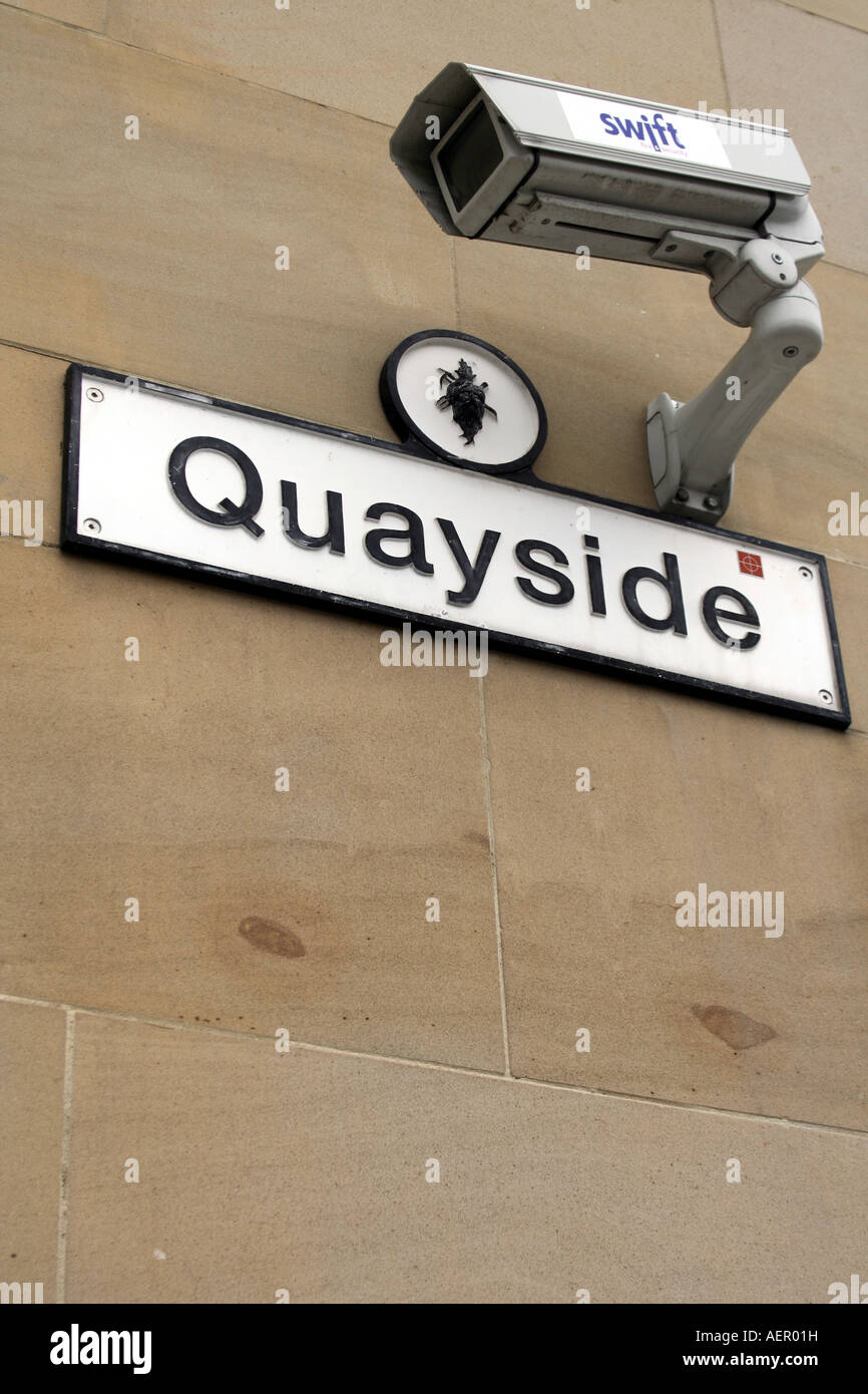CCTV security camera at Quayside in Newcastle, England Stock Photo Alamy