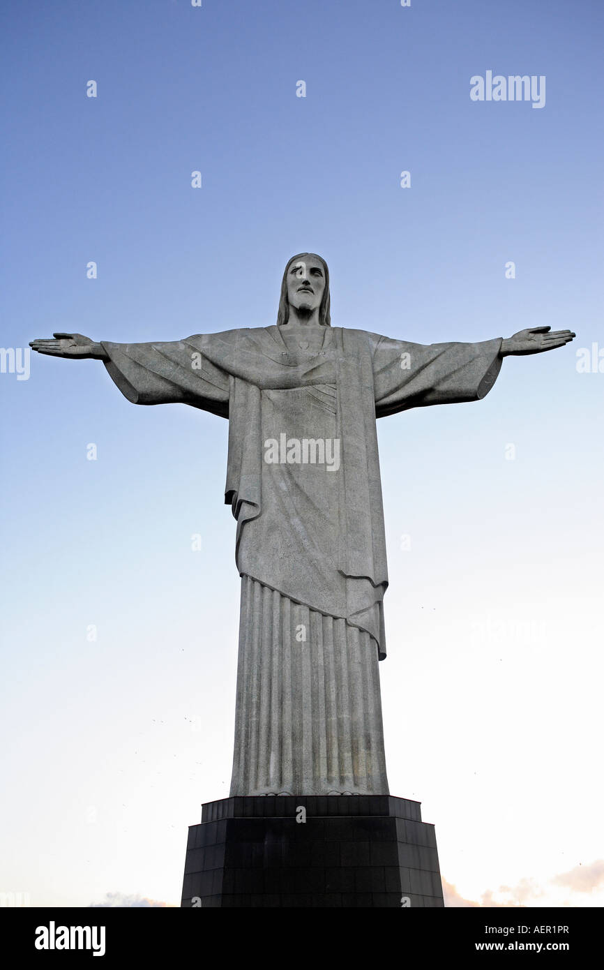 corcovado christ redeemer in rio de janeiro brazil Stock Photo