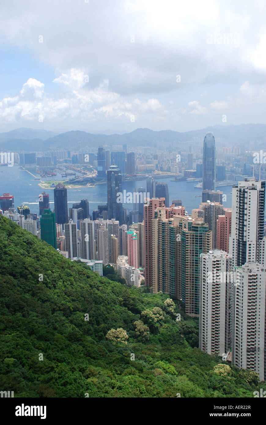 VIEW OF HONG KONG FROM VICTORIA PEAK CHINA ASIA Stock Photo - Alamy
