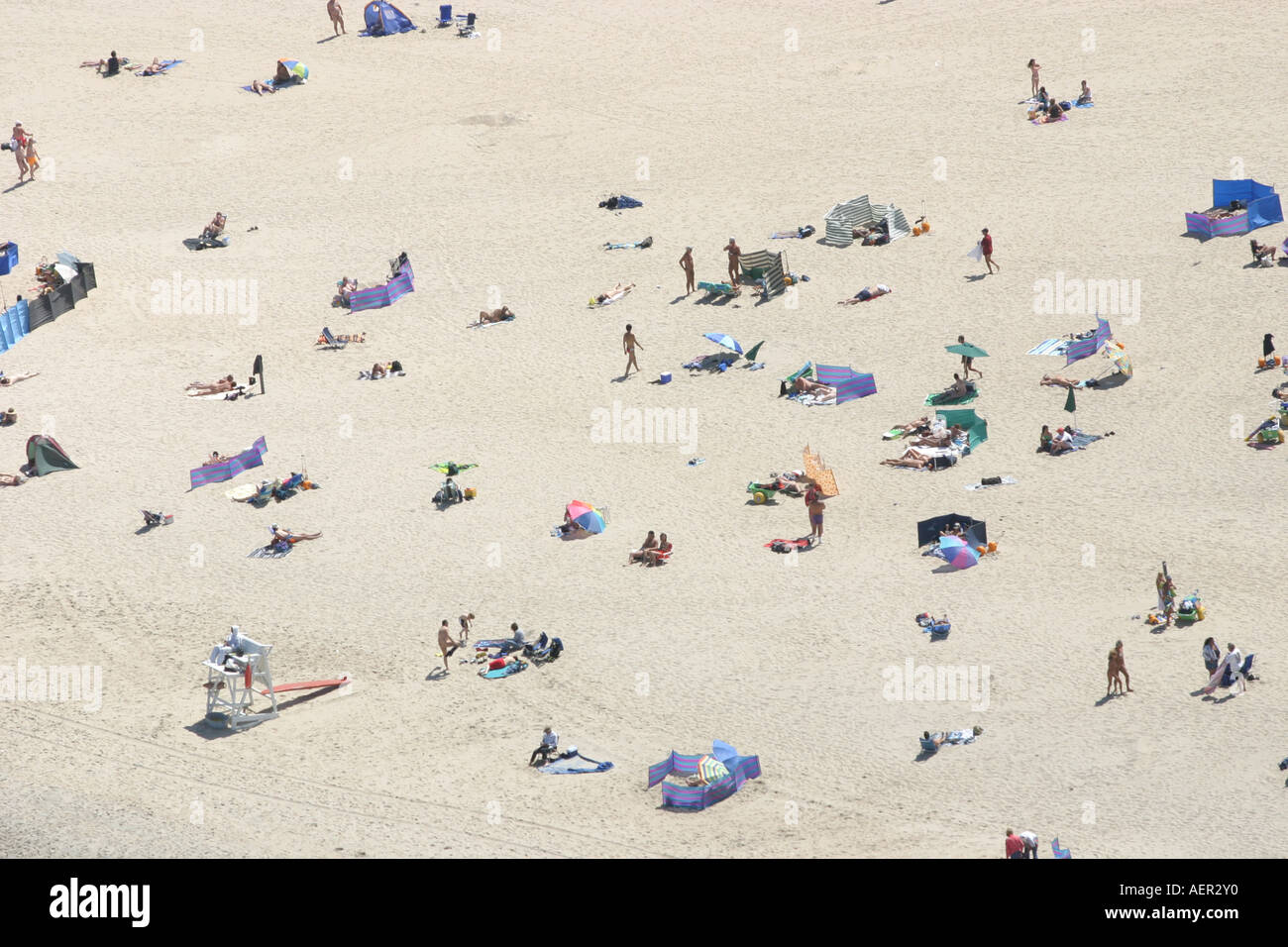 Aerial view of nude beach at Sandy Hook National Recreation Area, New  Jersey, U.S.A Stock Photo - Alamy