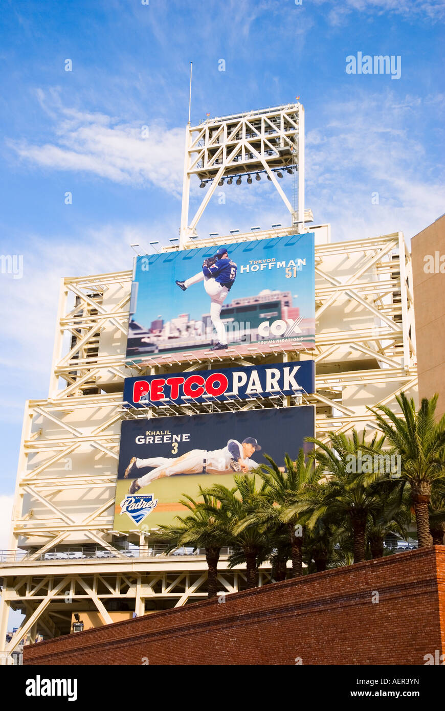 Billboards at Petco Park San Diego California Stock Photo