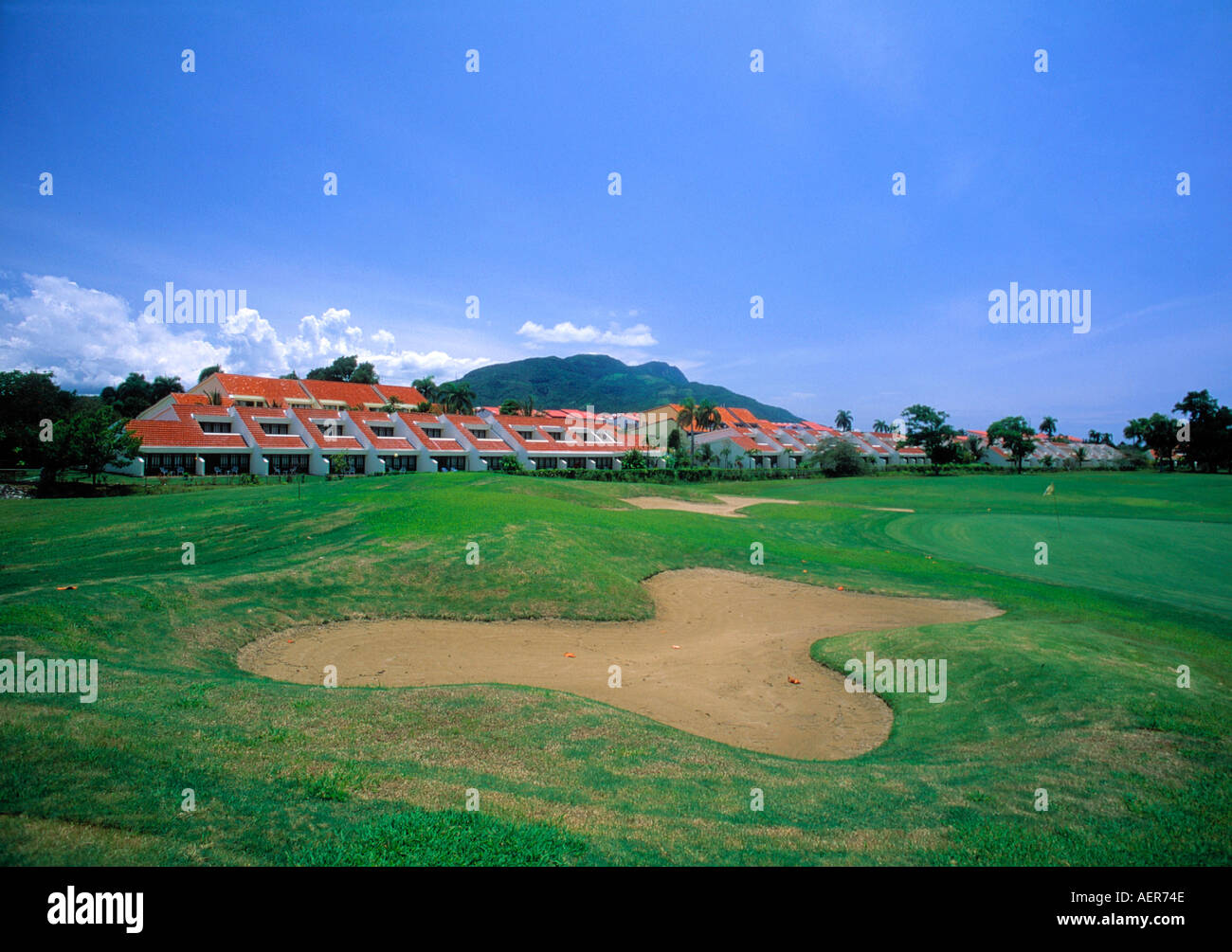 golfcourse dominican republic archipelago of the greater antilles caribbean editorial use only Stock Photo