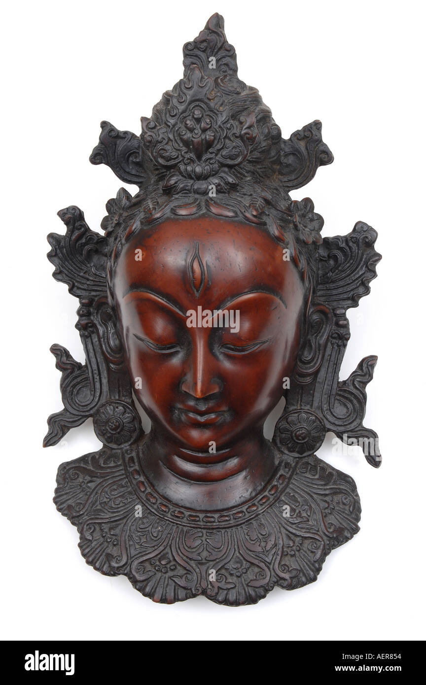 Nepalese sculpture of Hindu God Shiva the destroyer Stock Photo