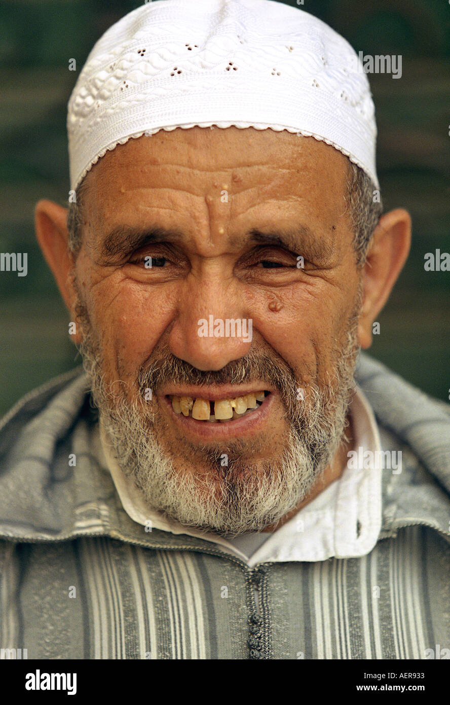 tetouan morocco maroque africa old moroccan man in city Stock Photo