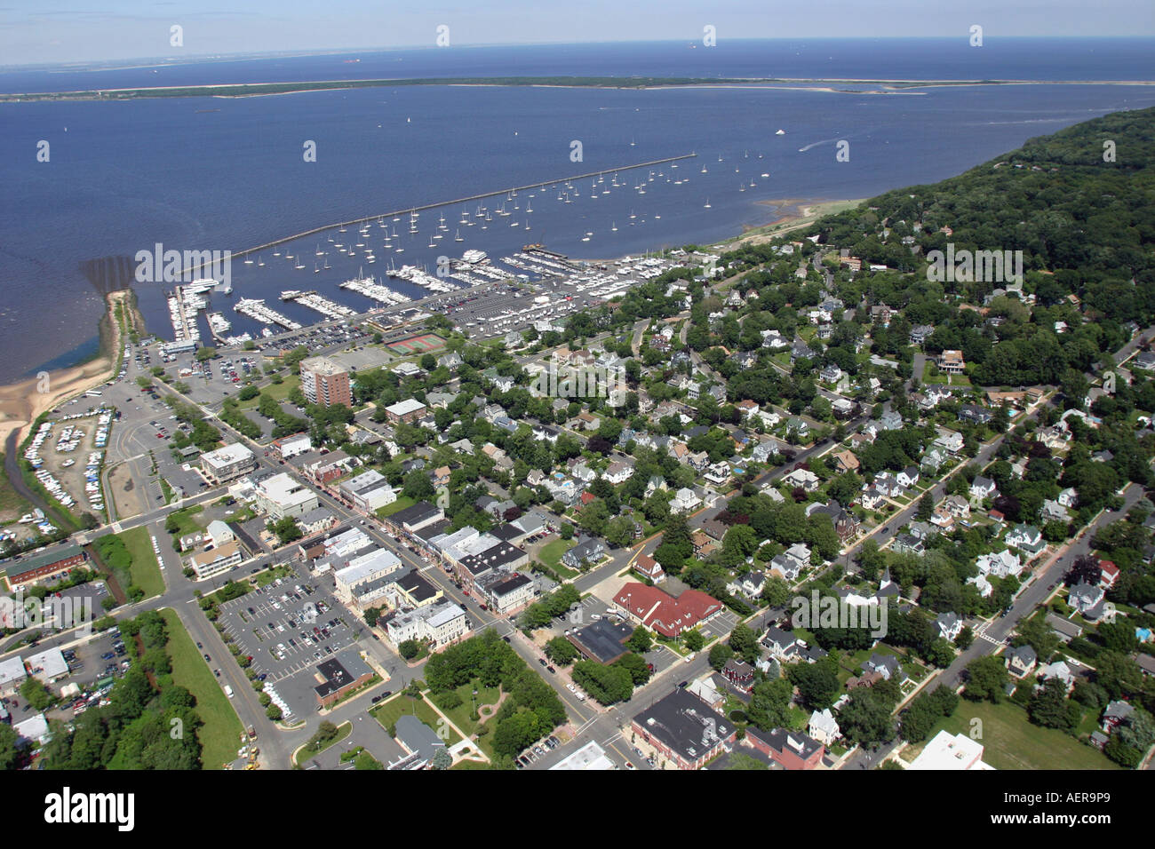 Aerial view of Atlantic Highlands, New Jersey, U.S.A Stock Photo Alamy