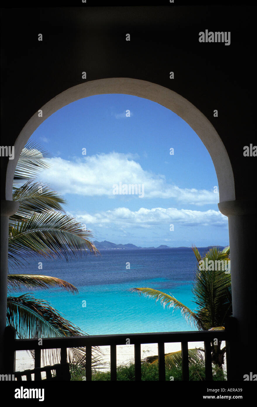 hotel cap juluca island of anguilla islands of british west indies archipelago of the antilles caribbean Stock Photo