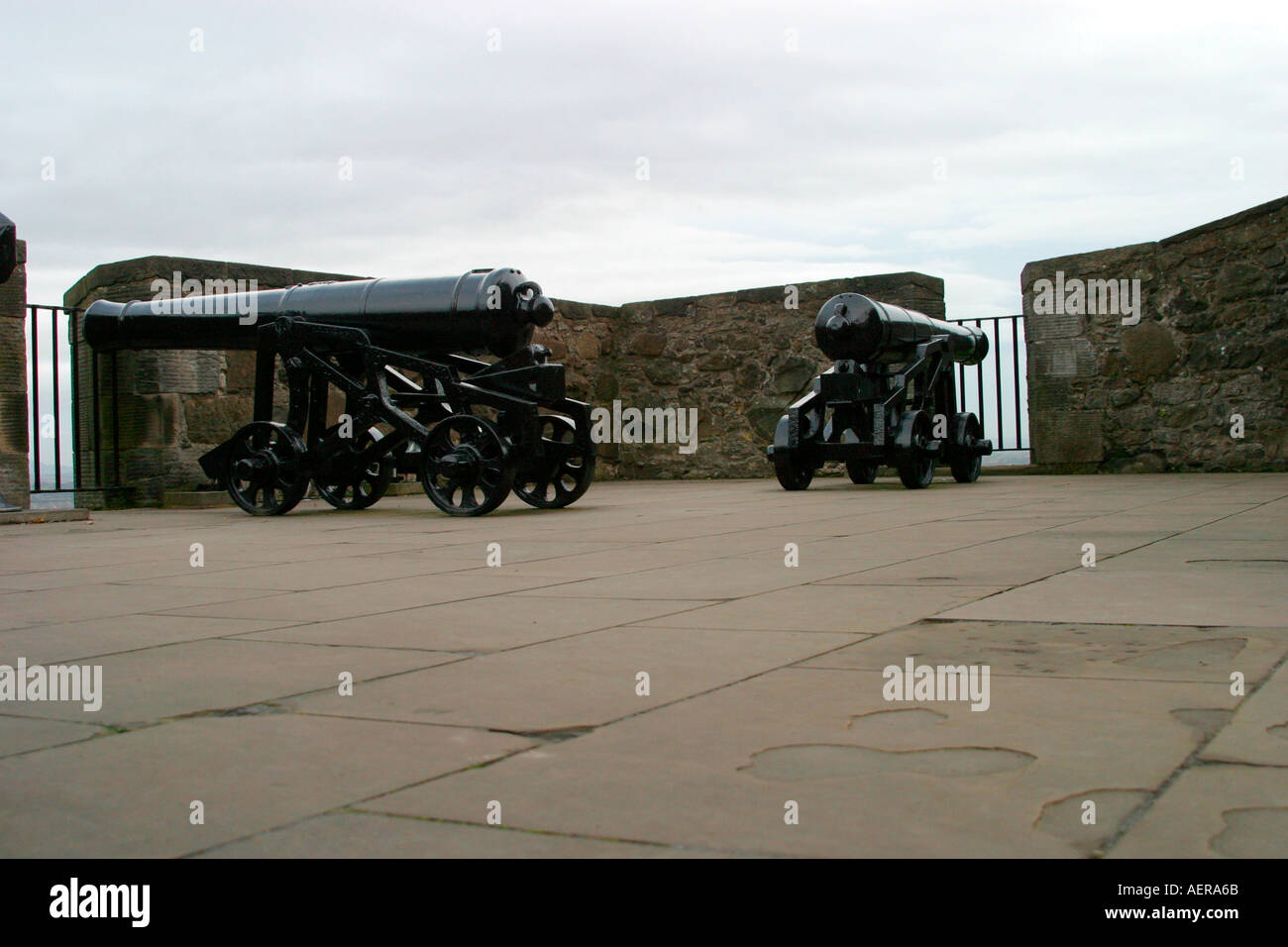 Stirling Castle Scotland ramparts Stock Photo